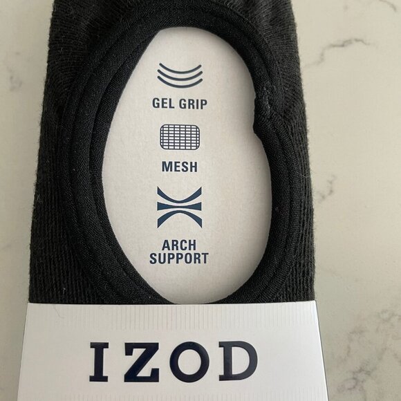 IZOD Advantage Performance 3 Pack No Show Poly Liners/Socks Black Sz 6-12.5 NWT - Picture 3 of 8